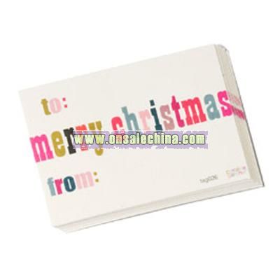 Groovy Merry Christmas Gift Tags