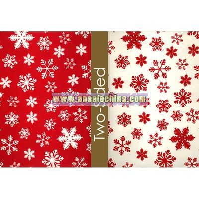 Snowflake Reversible Wrapping Paper