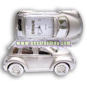 Metal car clock