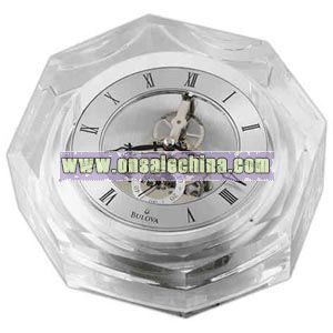 Clock with Octagonal crystal case