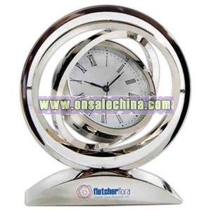 Chrome spinner clock
