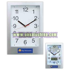 Rectangular analog wall clock