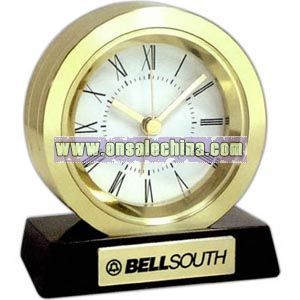 Brass coin alarm clock