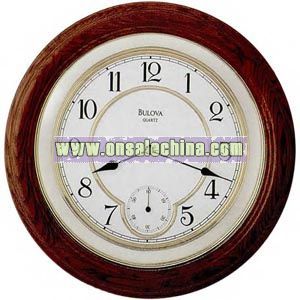 Clock with solid oak case