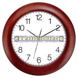 Cherry wood wall clock