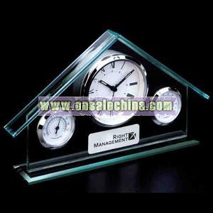 Weather Station Glass Clock