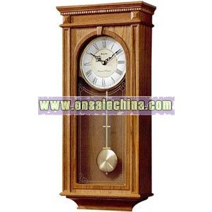Clock with wood case