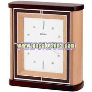 Solid wood case clock