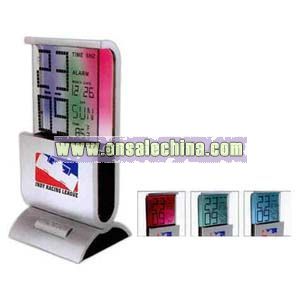 color changing LCD alarm clock