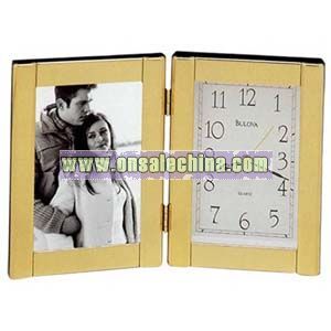 Clock with picture frame