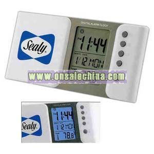 Multi function LCD alarm clock