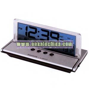 LCD atomic desk clock with alarm