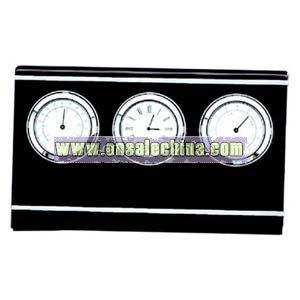 Small rectangle rosewood clock