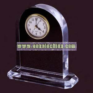 Arch shape clear acrylic award clock