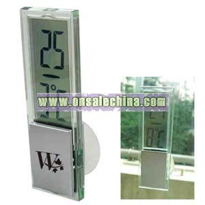 Mini digital clock with suction cup
