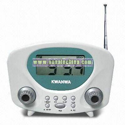 High-sensitivity FM Digital Display Radio with Clock Control and LCD Frequency Display