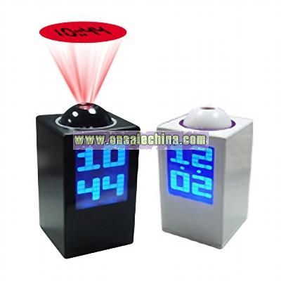 Projection Alarm Clock with Night Lamp