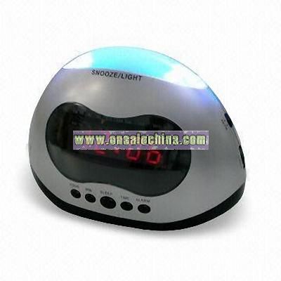 AM/FM LED Alarm Clock Radio with Snooze Function