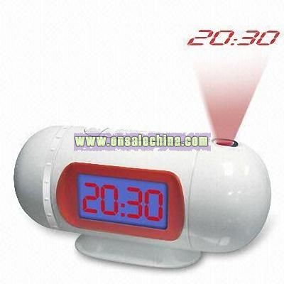 Projection Clock Radio with PLL AM/FM Radio
