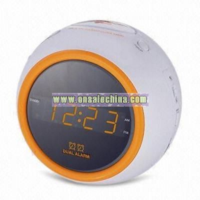 Digital AM/FM Alarm Clock Radio with Snooze Function