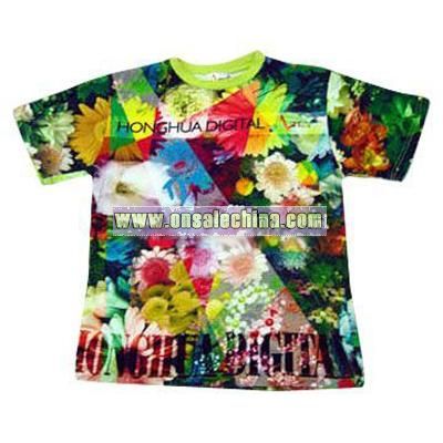 Digital Textile Printed T shirt