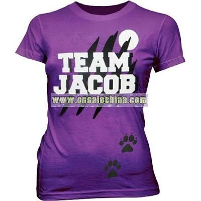 Team Jacob Wolf Purple Juniors T-shirt Tee