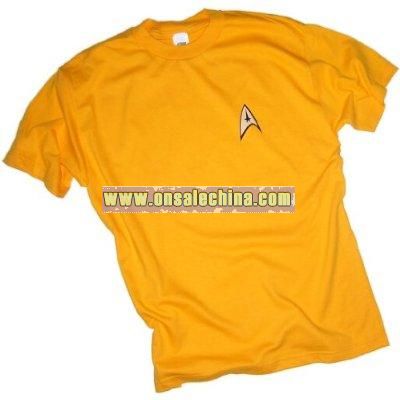 Star Trek Command Gold Uniform T-Shirt, Small