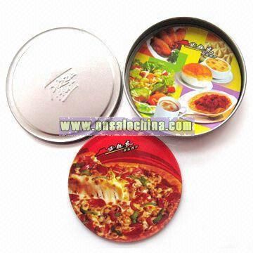 Tin Coaster with 90mm Standard Diameter and 4-color Offset Printing