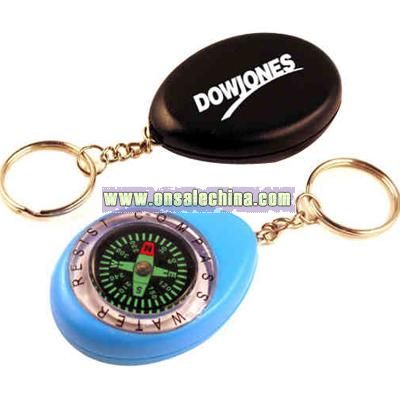 Water resist compass with key chain