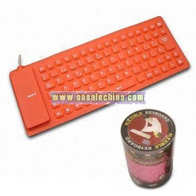 Orange Silicone Keyboard