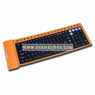 Silicone Keyboard with 18 Hot Keys