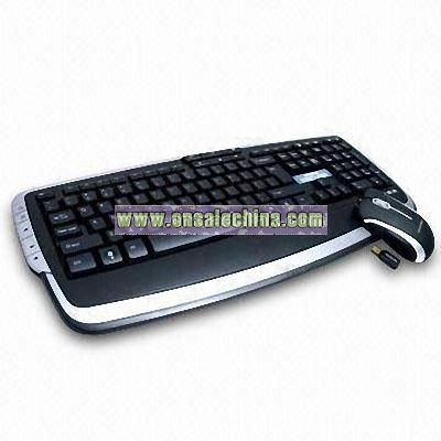 Wireless Desktop Set with Deluxe Multimedia Keyboard
