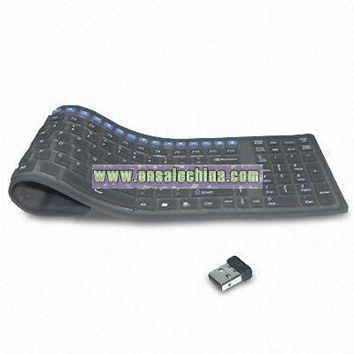 RF Wireless Flexible Multimedia Keyboard