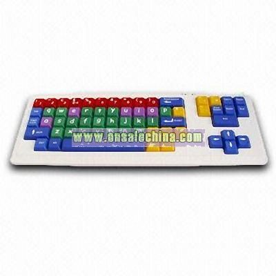 Computer Wired Keyboard with Laser Printed Keycaps