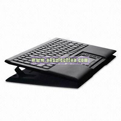 Wireless RF Keyboard with Integrated Touchpad and 10 Shortcut Keys