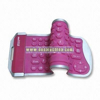 Peachblow Mini Flexible Silicone Keyboard