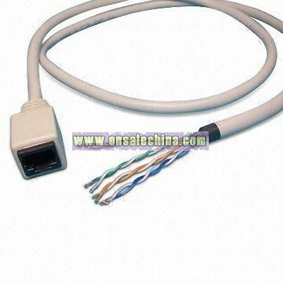RJ45 Cable Assembly with Patch Cord Test Adapter