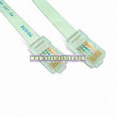 Flat CAT 5e Patch Cord for Network Cabling