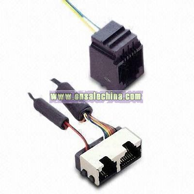 Wiring Harness to RJ45 LAN Cable Connector