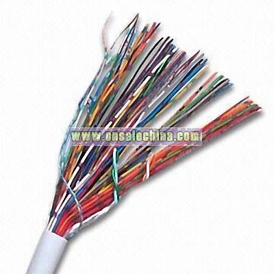 Telephone Cable with Insulation of PVC Insulated Pairs