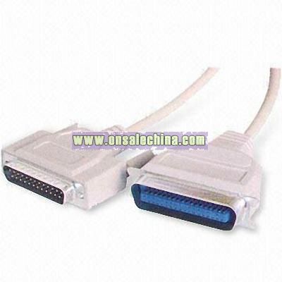 DB 25-pin Male to 25-pin Female Computer Cable