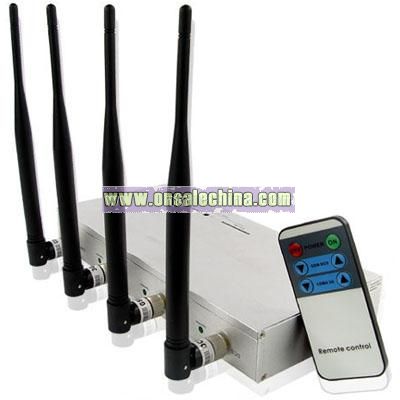 High Power Mobile Phone Jammer with Strength Remote Control