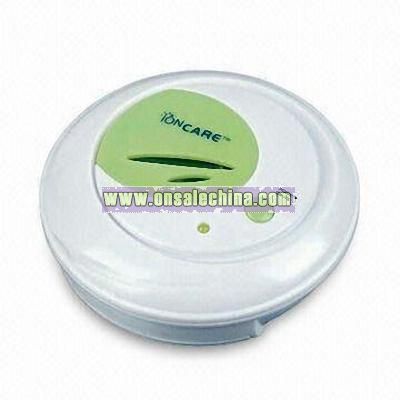 Compact Ionic Deodorizer and Freshener for Storage Container
