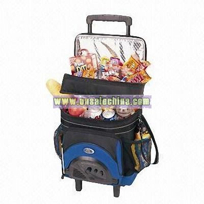 Radio Cooler Bag with Wheels