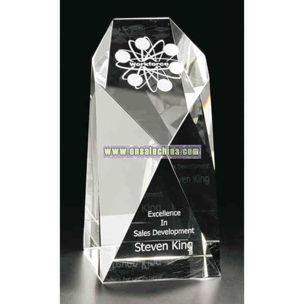 Clear crystal award