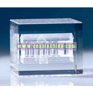 Custom optical crystal small block award