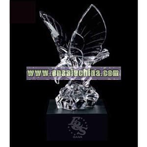crystal sculpted eagle award