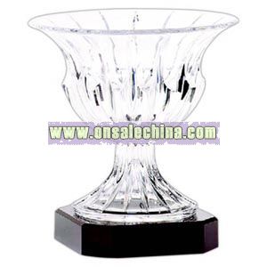 Award vase in 24% lead crystal