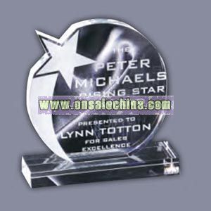 optical crystal glass award