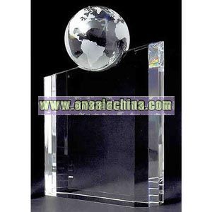 Crystal globe award